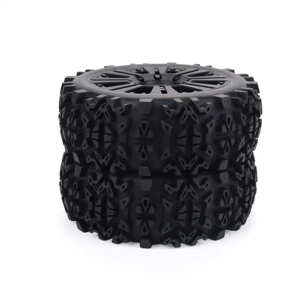 

4pcs 17mm Hub Wheel Rim & Tires Tyre for 1/8 Off-Road RC Car Buggy KYOSHO HPI LOSI HSP GT2 Redcat Axial Traxxas