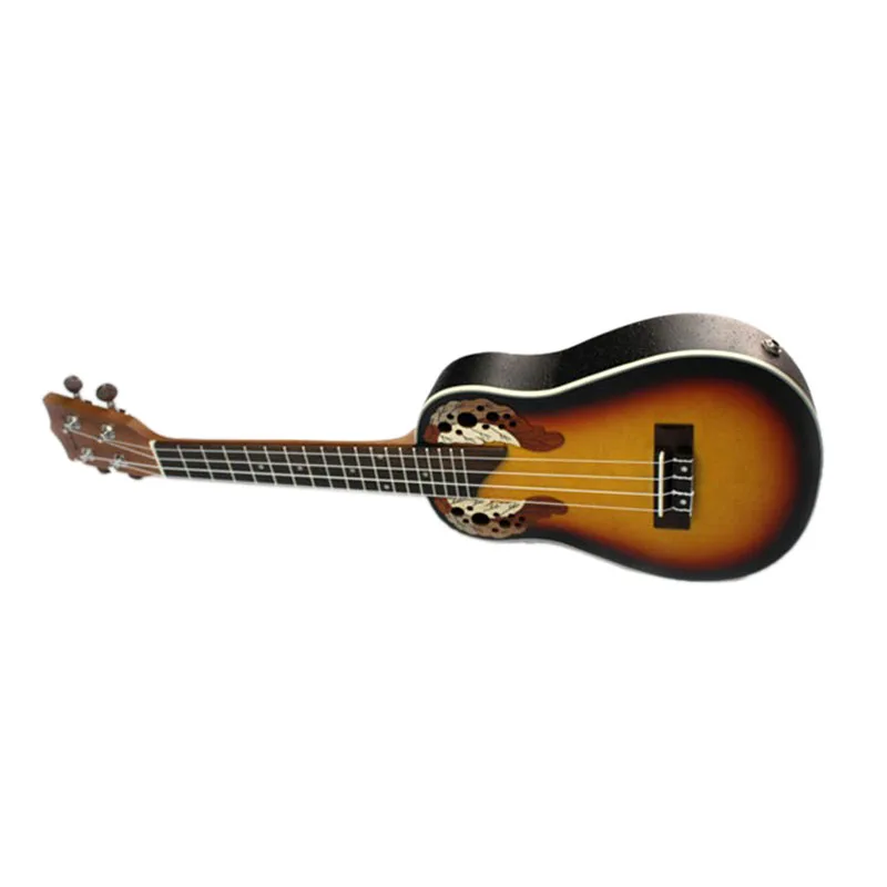 23 дюймов компактный Ukelele Гавайские гитары укулеле Гавайский Красный Закат