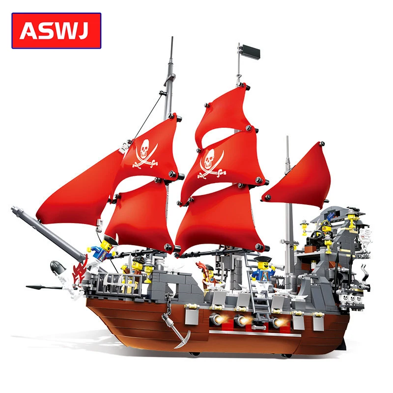 Военные Пираты темно синие головные уборы строительные блоки совместим с Lego