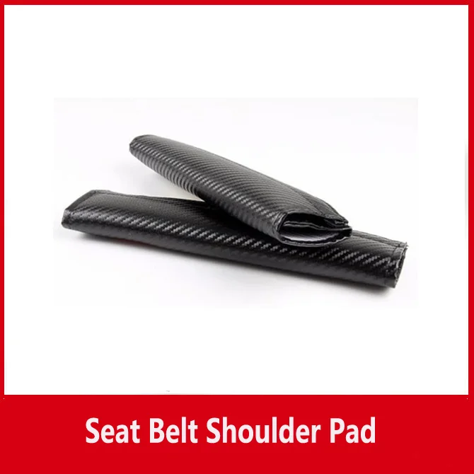 2 шт. Безопасности Ремень Обложка Плеча Pad Рукава Углеродного Волокна Ткани Для