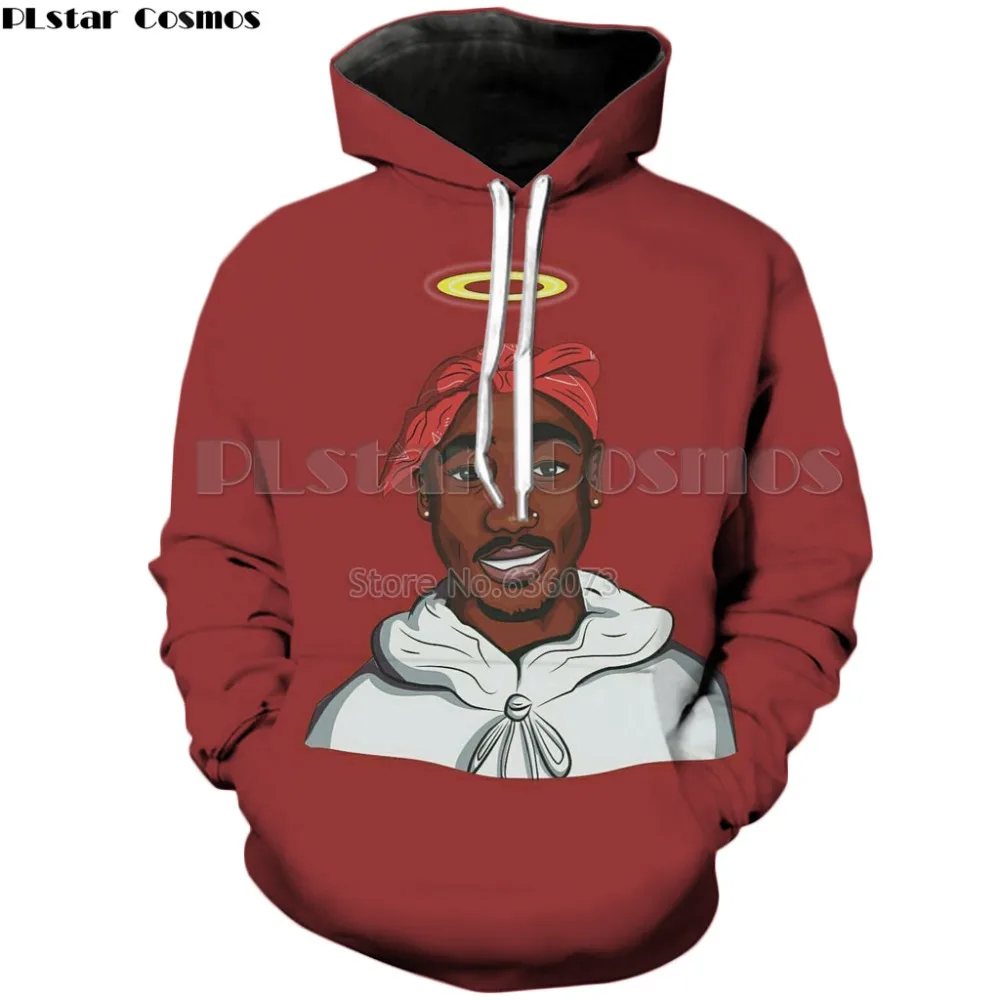 PLstar Cosmos дизайн модные 3d толстовки хип хоп толстовка с капюшоном Rapper 2pac Тупак принт мужские женские пуловеры с капюшоном