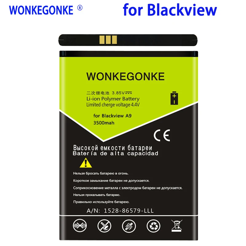

WONKEGONKE 3500mah for Blackview A9 Battery with tracking number