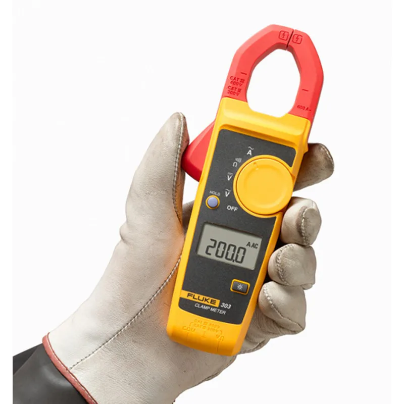Fluke 303 F303 цифровой клещи AC/DC мультиметр тестер|digital clamp meter|fluke 303clamp meter |