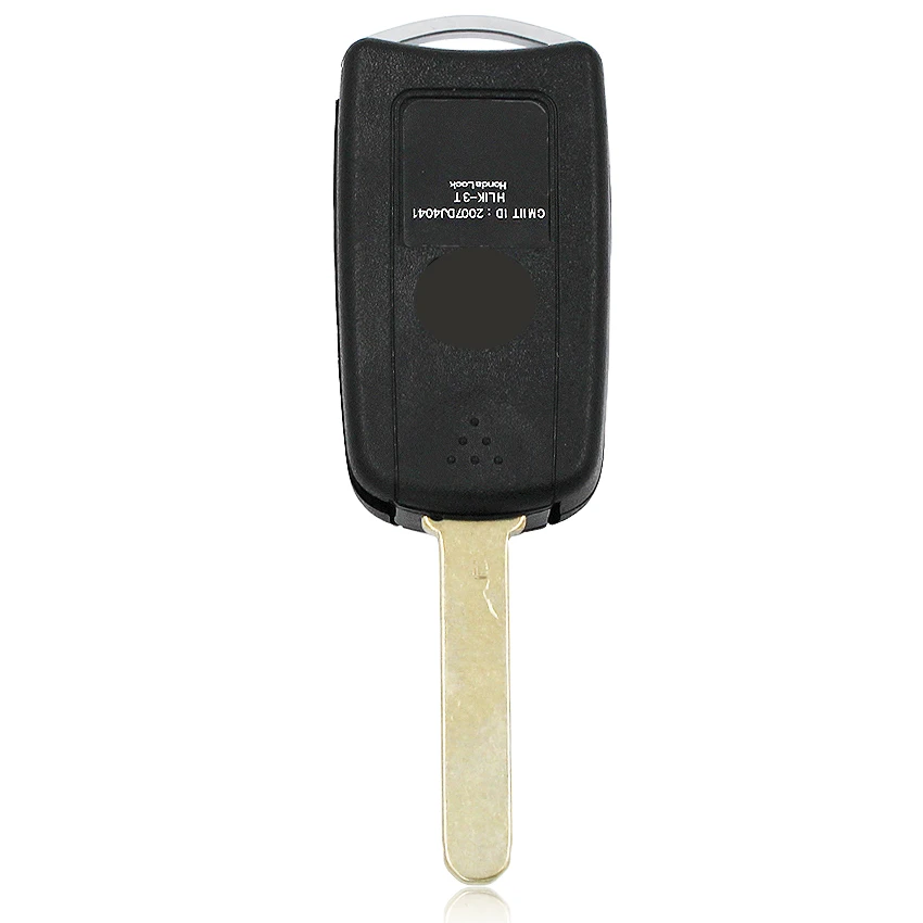 3 кнопки Складной флип дистанционного ключа fob 433 МГц с ID46 PCF7936 чип для Honda Accord 2008-2012 старый Civic HON66 нерезанное лезвие