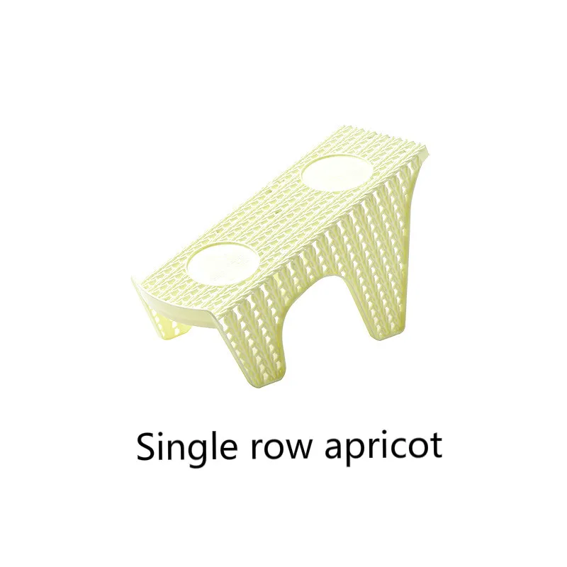 Single row apricot 1 шт. домашняя Комплексная полка для обуви, полка для обуви, двойная полка для обуви из искусственного ротанга, стойка для хранения обуви AP11301811 - Цвет: Single row apricot
