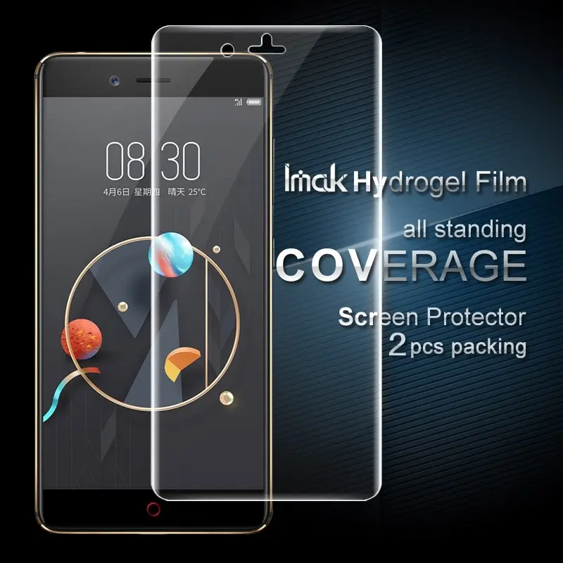 IMAK Для ZTE Nubia Z17 Mini пленка 2 предмета упаковка полный Экран полное покрытие