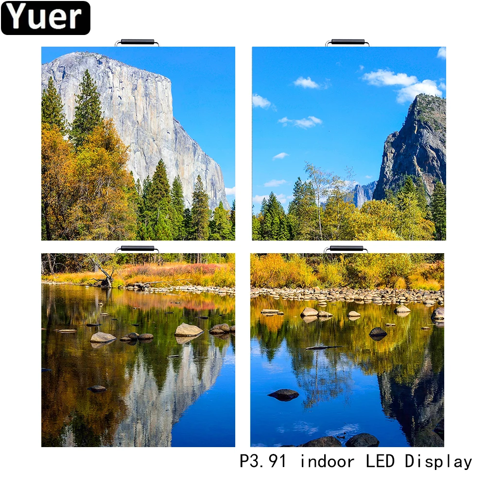 Goedkoop 4 Stks/partij Full Color Hd Indoor Led Display P3.91 128X128 Scherm Resolutie Led Video Wall Advertentie Panel Led Video Display