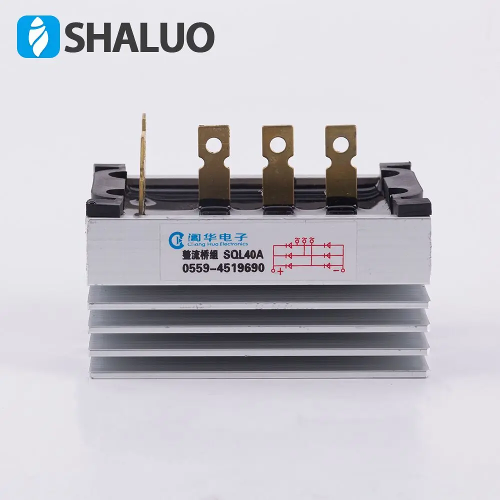 Алюминиевый радиатор SQL40A 40 А 1000 В трехфазный диодный мост быстрое использование