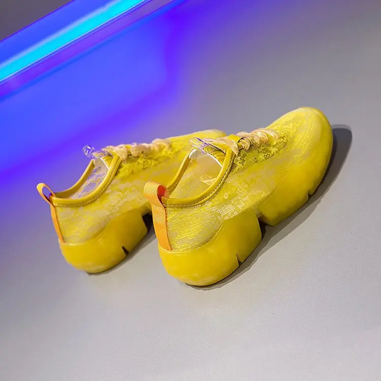 Повседневная Белая обувь; женские кроссовки на массивной платформе; zapatos de mujer; chaussures femme; модная женская дышащая обувь
