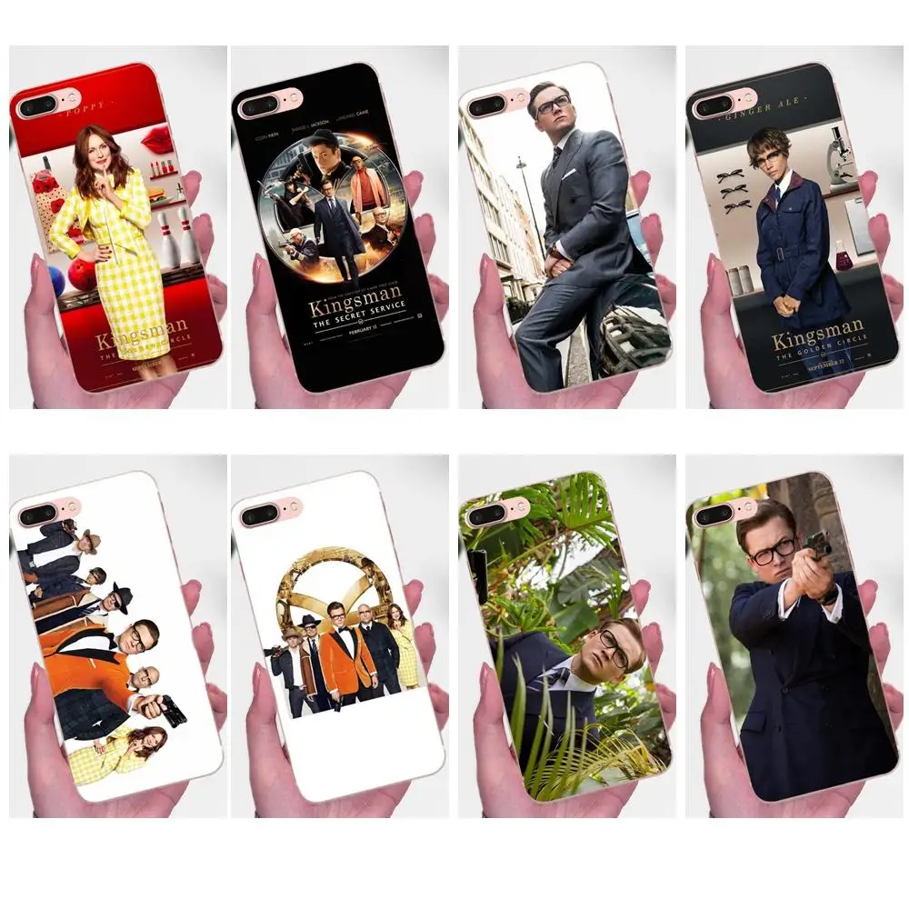 Kingsman золотой круг для Xiaomi Mi3 Mi4 Mi4C Mi4i Mi5 Mi 5S 5X 6 6X 8 SE A1 Max Mix 2 Note 3 4 Мягкий чехол из ТПУ |