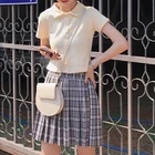 Весенняя Футболка женская, лето 2020, ulzzang, harajuku, kawaii, корейский стиль, женские топы, модная винтажная Милая футболка с пуговицами, розовая