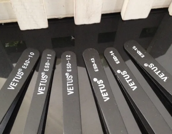 Ручные инструменты антистатические ESD Пинцет Набор Прямые изогнутые электронные