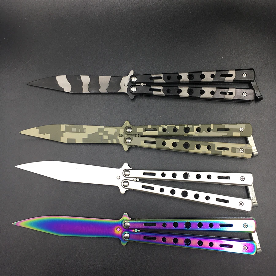 Бабочка в ноже тренировочный нож из нержавеющей стали Karambit для охоты походный