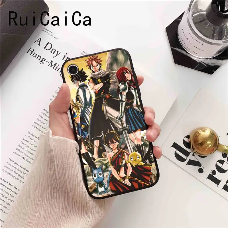 Чехол для iPhone 6S 6plus 7 7plus 8 8Plus X Xs MAX 5 5S XR с логотипом аниме манги Феи хвоста Ruicaica |