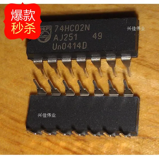 

10PCS New 74HC02N DIP14 package logic digital logic chips