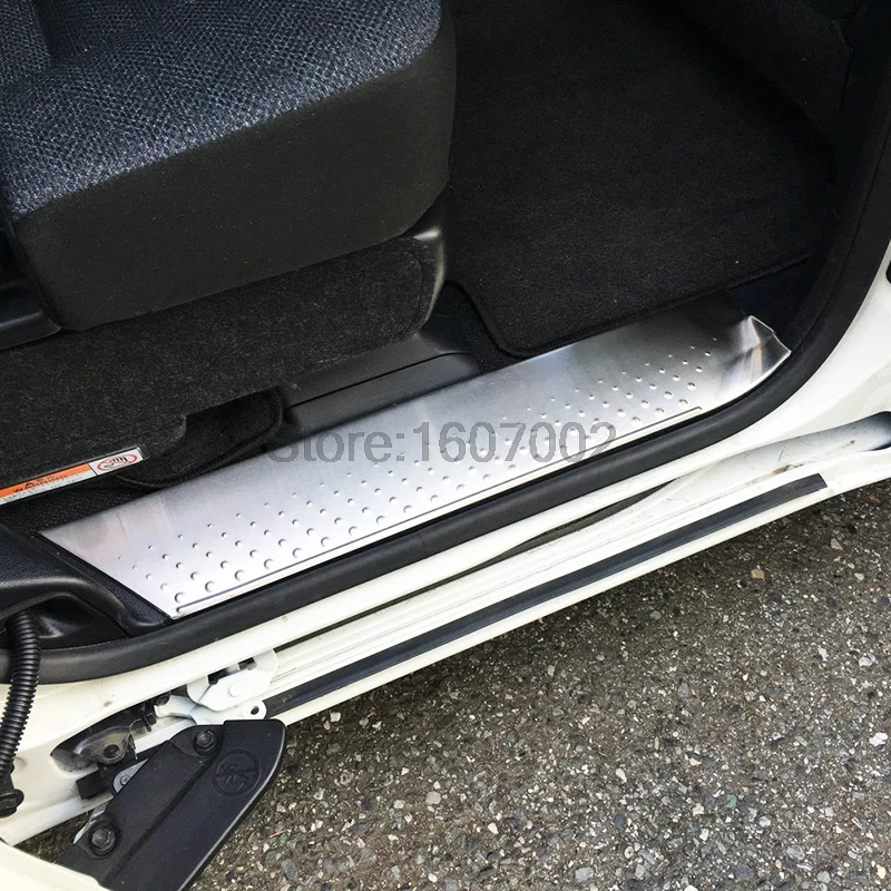 Для Toyota Sienta Second GE(NHP170) Нержавеющая сталь двери Sil накладка накладки на пороги Добро пожаловать педали 4 шт