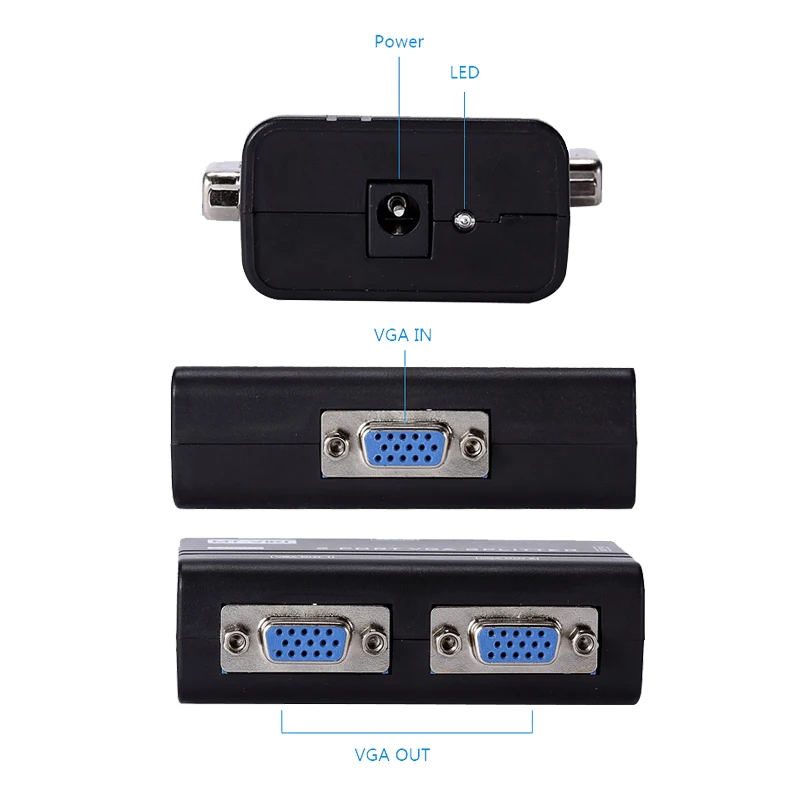 MT-VIKI VGA сплиттер 2 порта 1 в из USB KVM переключатель дисплей Дубликатор поделиться