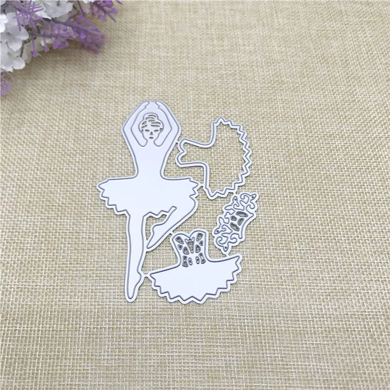 Julyarts 2019New Dancing Girl Metal Cutting Die Stencil for Scrapbooking Photo Album Paper Card Making Crafts Cut | Дом и сад