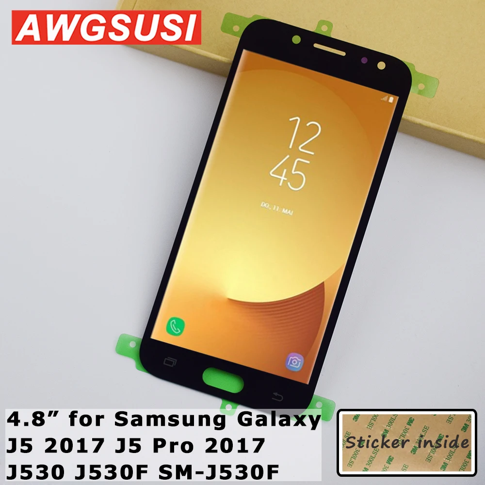 Для SAMSUNG GALAXY J530 ЖК-дисплей Сенсорный экран Сенсор + Дисплей в сборе для Сань Син J530F