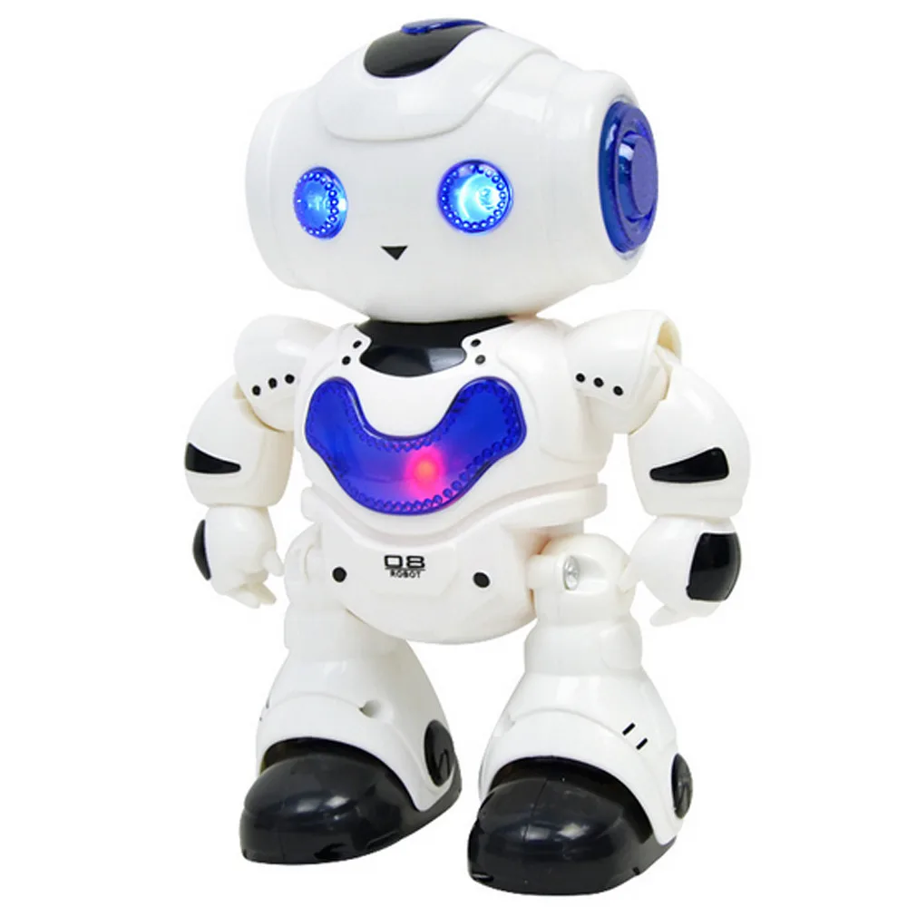 Робот игрушка интеллектуальная фигурка RC робот электронная игрушка робот танцор музыкальная ходьба танцы Музыкальный Электрический робот D301212