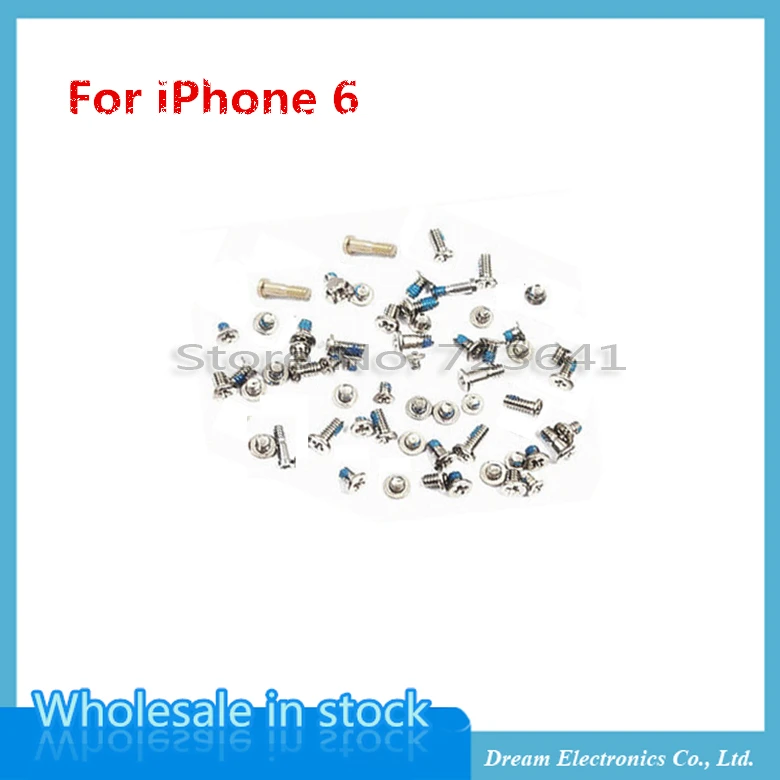 Полный комплект винтов для iPhone 6 6plus 6S 7 8 plus X XR XS Max с нижними винтами сменная деталь