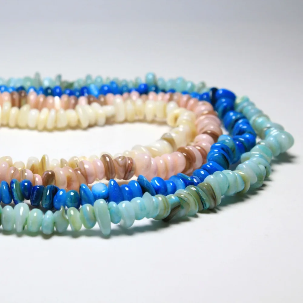 Оптовая Природных Гравий Форма 4 Цвета Красителя Цвет Корпуса 5 8 мм Камень Бисер