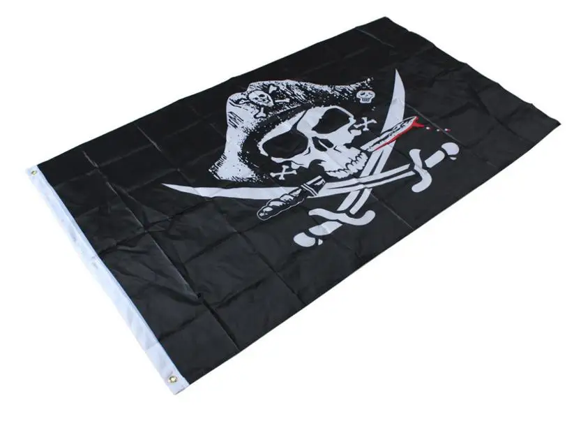 Дэдман грудь пиратский флаг трикорнер корабль Баннер Вымпел Jolly Roger Dead 3x5Ft