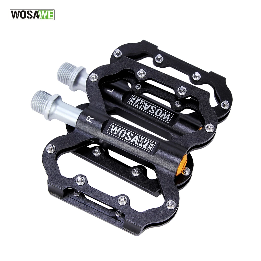 WOSAWE Sports Bicycle Pedal Aluminum 2 Colors Ultralight MTB Bike Pedals Mountain Road Cycling New Style Hollow | Спорт и