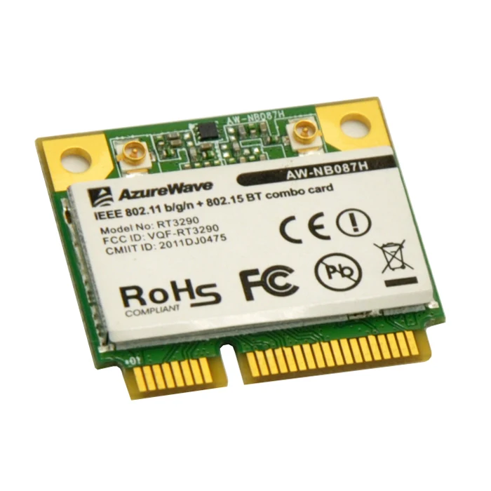RaLink RT3290 802.11b/g/n 150 Мбит/с мини PCI E WiFi адаптер с Bluetooth 3 0 BT комбинированная карта для