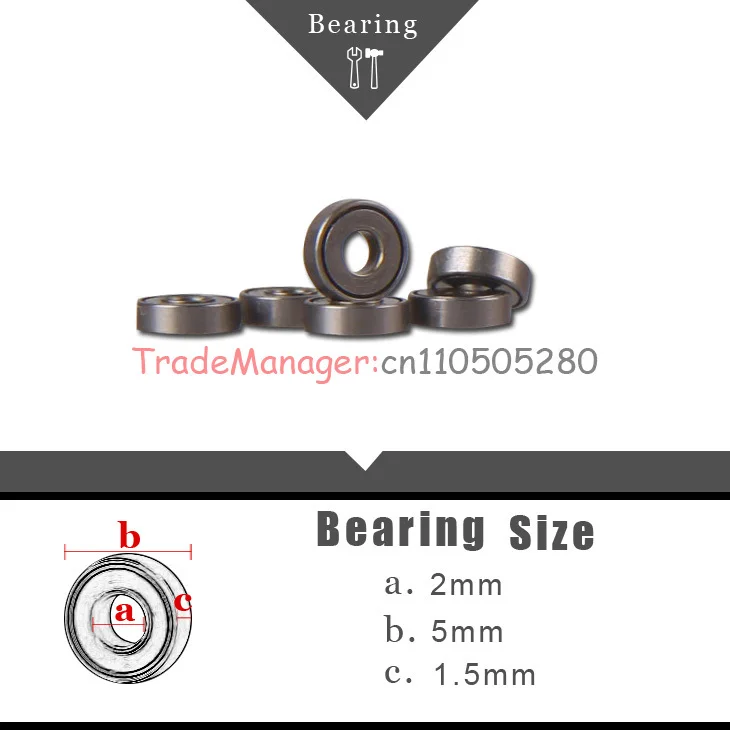 Миниатюрные радиальные шарикоподшипники игрушки 10 шт. новинка 2*5*1 5 импортные