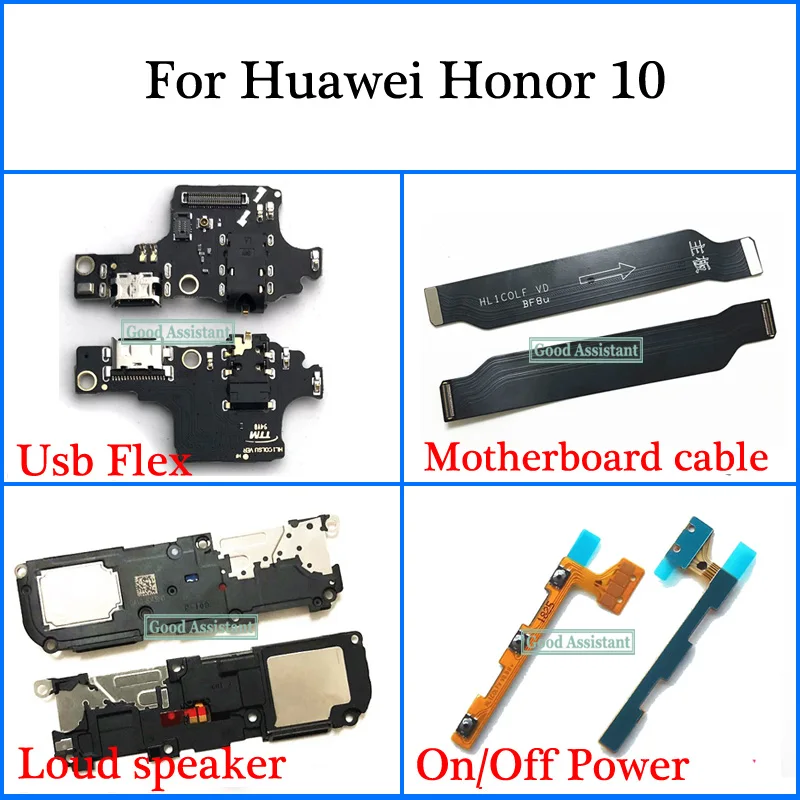 Гибкий Usb кабель для материнской платы Huawei Honor 10 honor10 Global громкий динамик ВКЛ./ВЫКЛ.