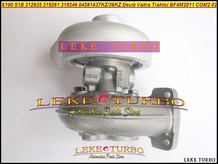Turbo S100 S1B 312935 319261 319246 319247 04281437KZ 04281438KZ Турбокомпрессор Deutz Valtra трактор BF4M2011 COM2 3.11L