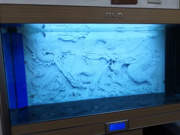 Бесплатная доставка Китайский 3D Дракон Камея фон украшение аквариума плакат с