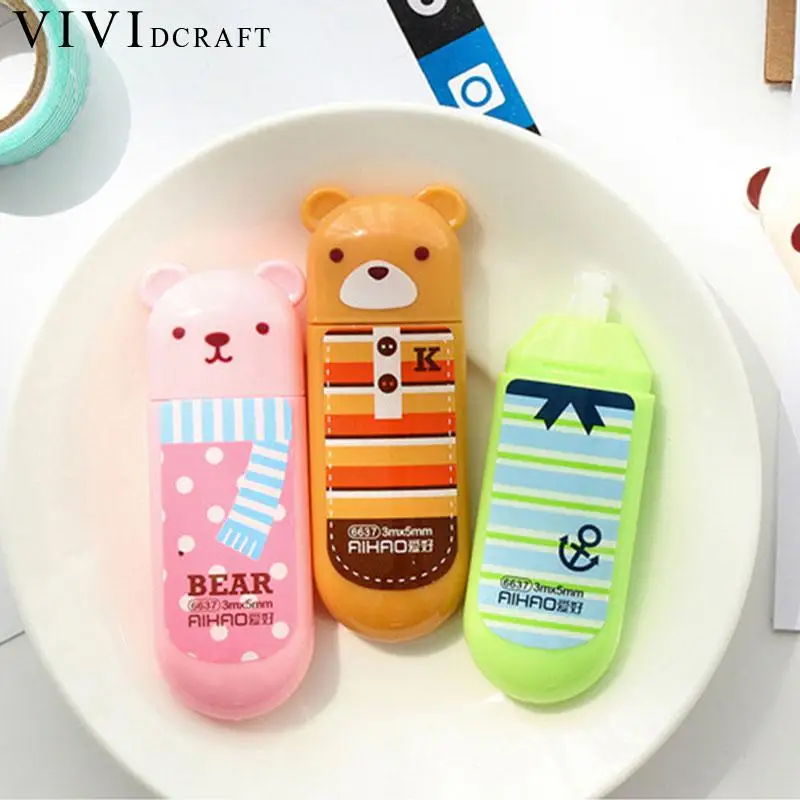 Vividcraft милый мультфильм коррекции ленты материал Escolar Papelaria школа Spullen Kawaii Papeleria