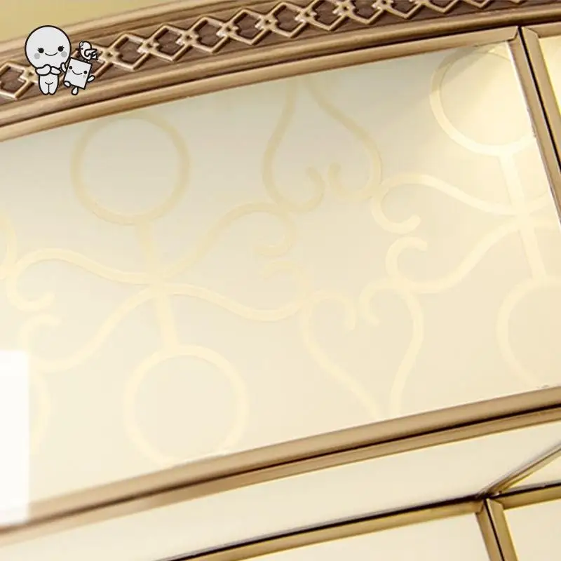 

Brass Copper Round LED Ceiling Light Fixture Modern Minimalist Flush Mount Lamp Luminaira for Foyer Living Room Bedroom Kitchen