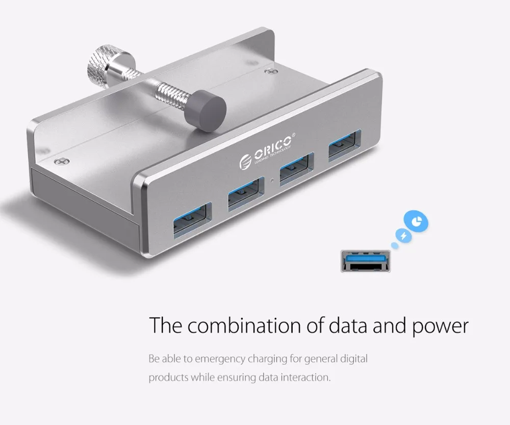 ORICO MH4PU алюминиевый сплав usb3.0 сплиттер компьютер ноутбук один на четыре U порта конвертер оснастки расширения многоинтерфейсный концентратор