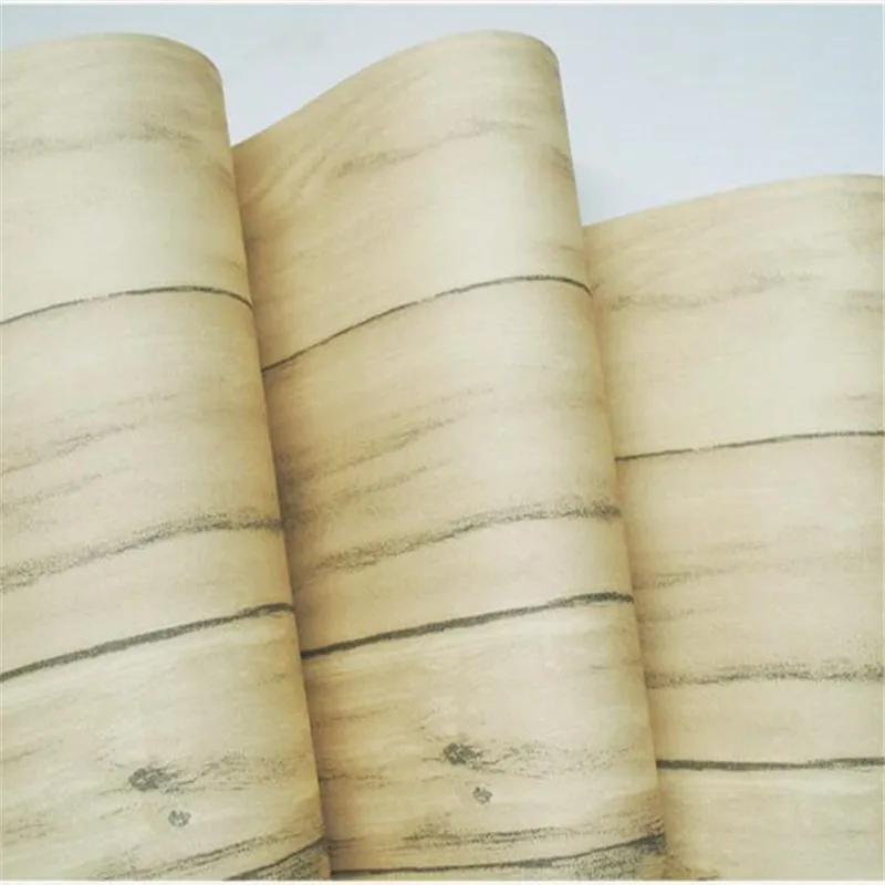 

Wallpapers Youman 3D Retro Wallpaper Imitation Wood Striped Bedroom Living Room TV Background PVC Non-self-adhesive Wallpaper