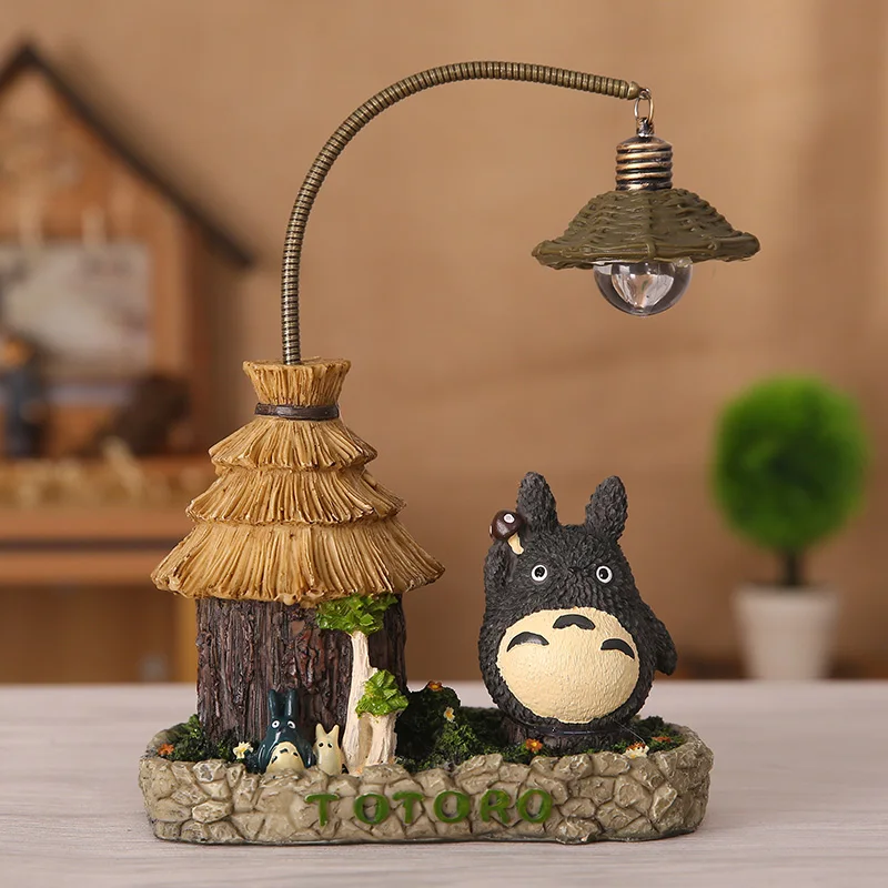 Европейский полимерный ночной Светильник Totoro комнатное прикроватное освещение