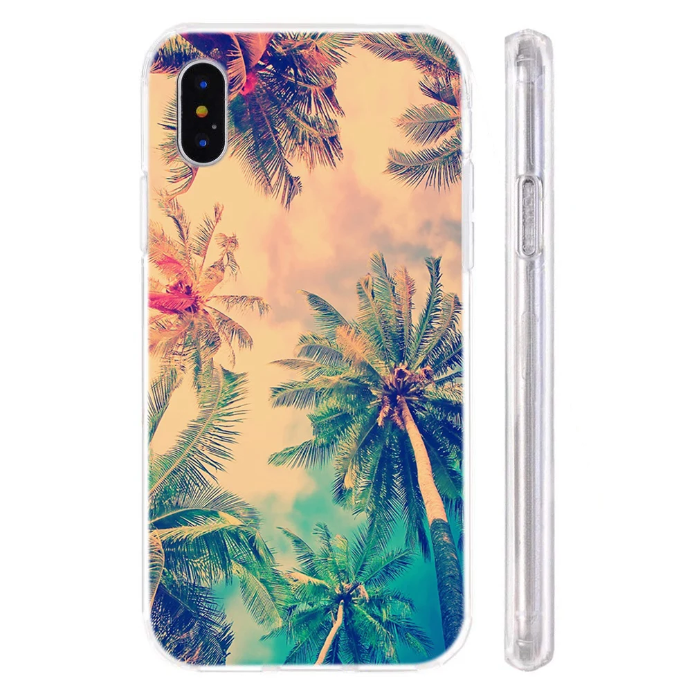 MLCRIYG Soft Phone Case For iPhone 6 6S Plus 7 7Plus 8 8Plus X TPU Colorful Women Scenery Painted Design Fundas C002 |