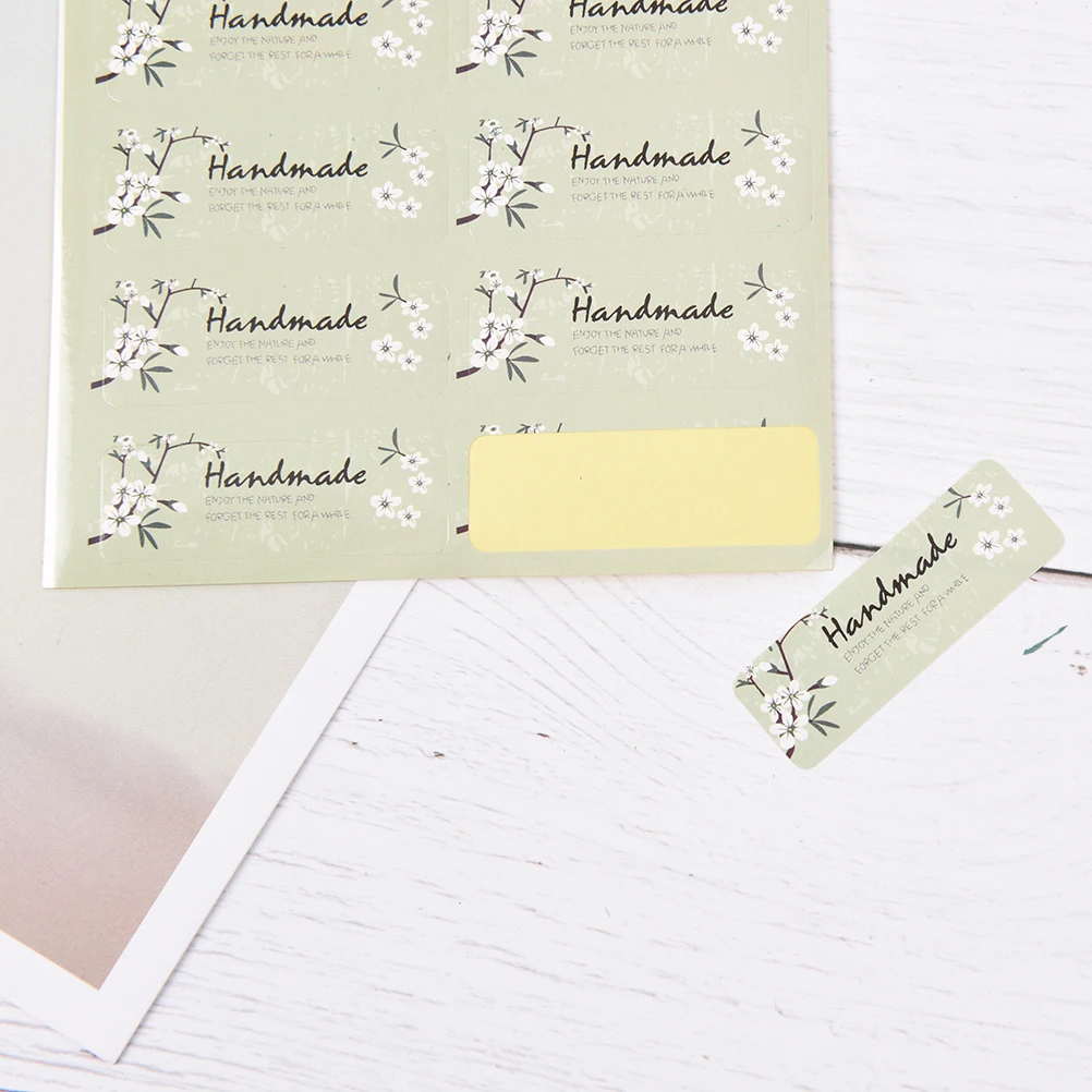 60 шт./лот новый стиль герметизированная наклейка ручной работы с цветами