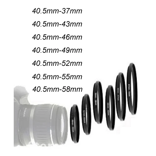 7x40 5 мм до 37mm 43mm 46mm 49mm 52mm 55mm 58mm 40 37 43 46 49 52 55 58 металлическое переходное кольцо для
