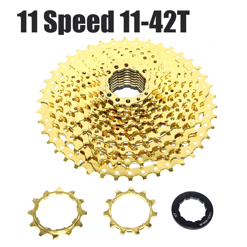 Кассеты MTB 11 скоростей 42T Золотая кассета BMX велосипедный свободный круг