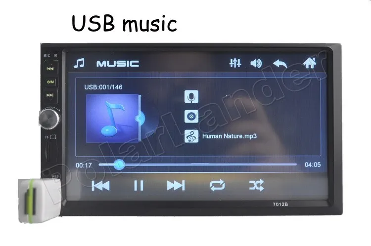 Автомагнитола 2 din с поддержкой bluetooth 7 дюймовым сенсорным экраном MP5 MP4 плеером