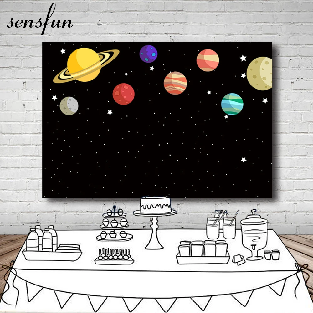 Виниловый фон для фотостудии Sensfun с изображением космоса 7 Х5 футов | Электроника