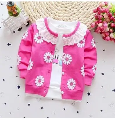 Тонкое пальто из чистого хлопка с цветами |