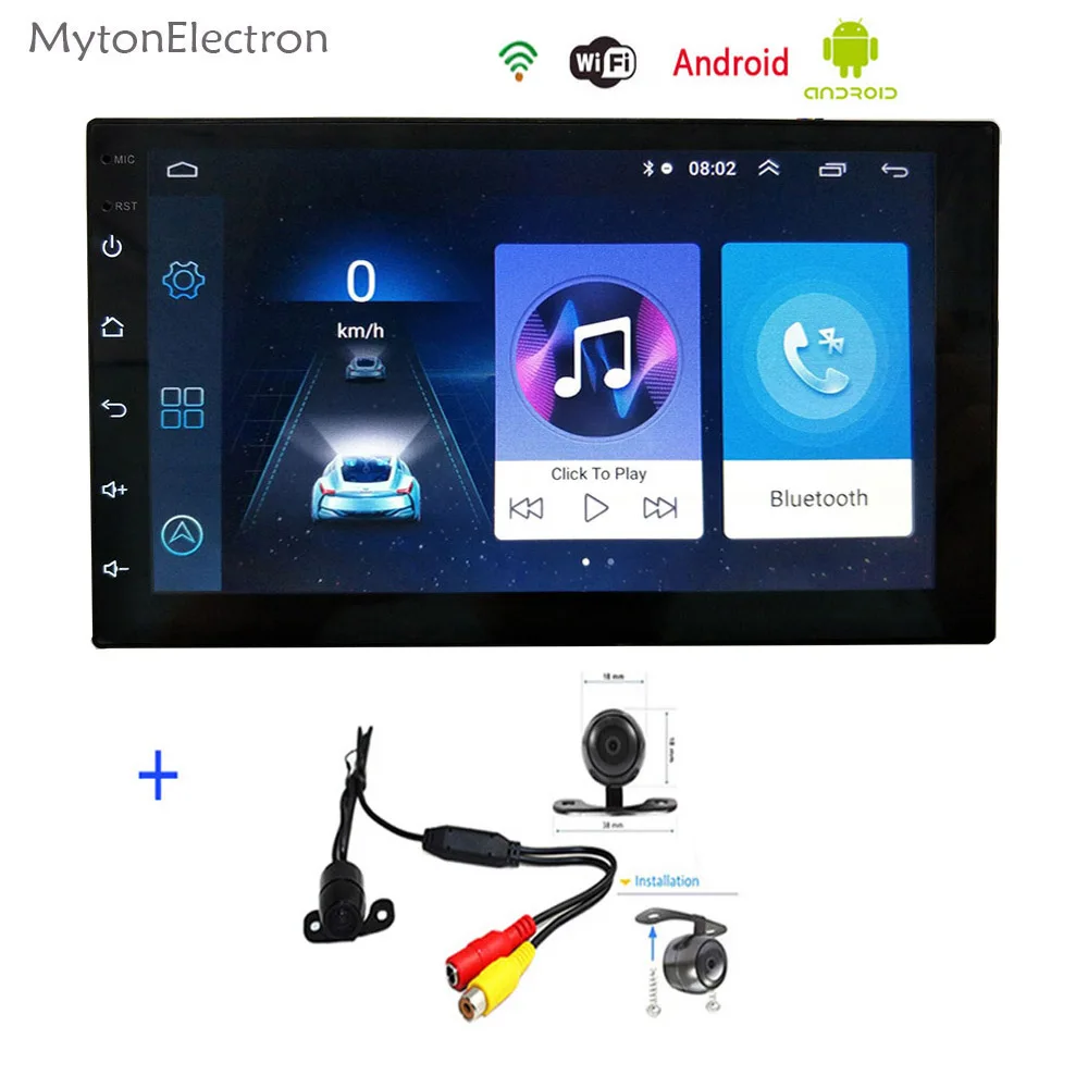 2 Din Android Радио Bluetooth GPS навигация WIFI стерео видео 7 дюймов 1024*600 сенсорный ПК стол