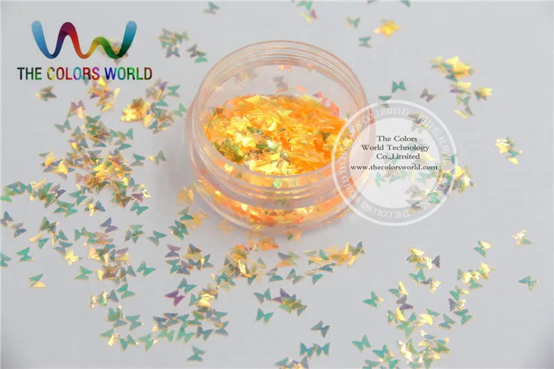 Размер 3 мм американская фантазия Радужный оранжевый желтый цвет блестки для