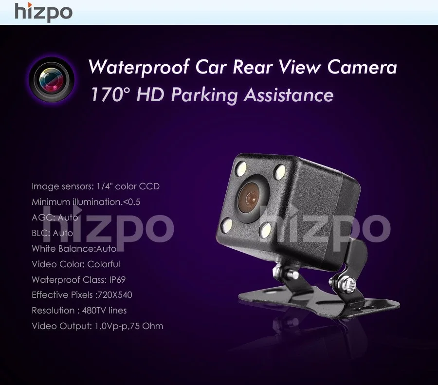 Auto Universal Waterproof Car Rear View Camera Navigation Lights Reversing back up CCD Parking Assistance | Автомобили и
