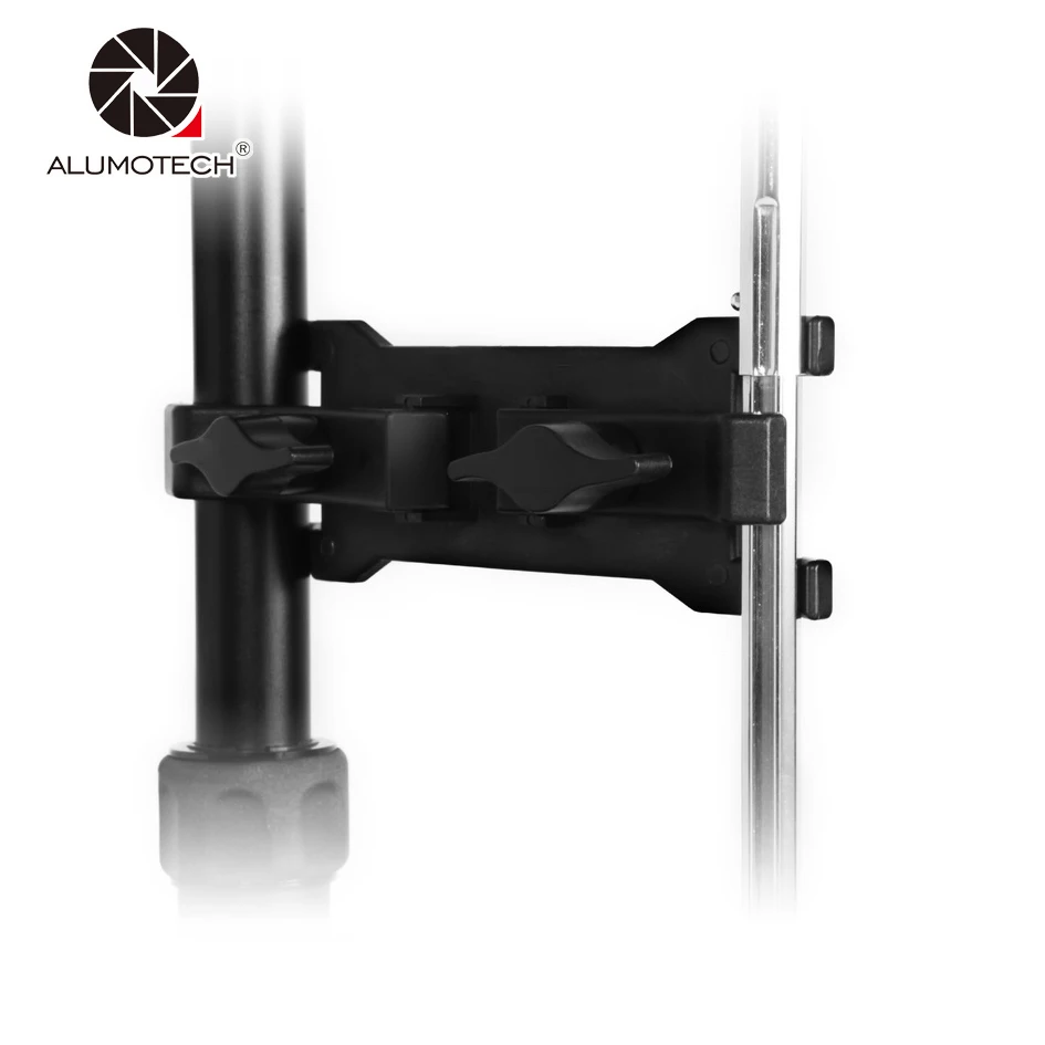 ALUMOTECH большой зажим кронштейн Свет Стенд штатив зонтик держатель для фотостудии