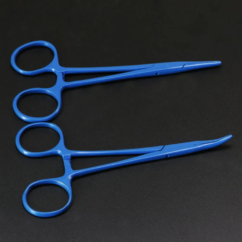 Хирургические ножницы 2 шт./лот прямые и изогнутые для травм гемостат щипцы
